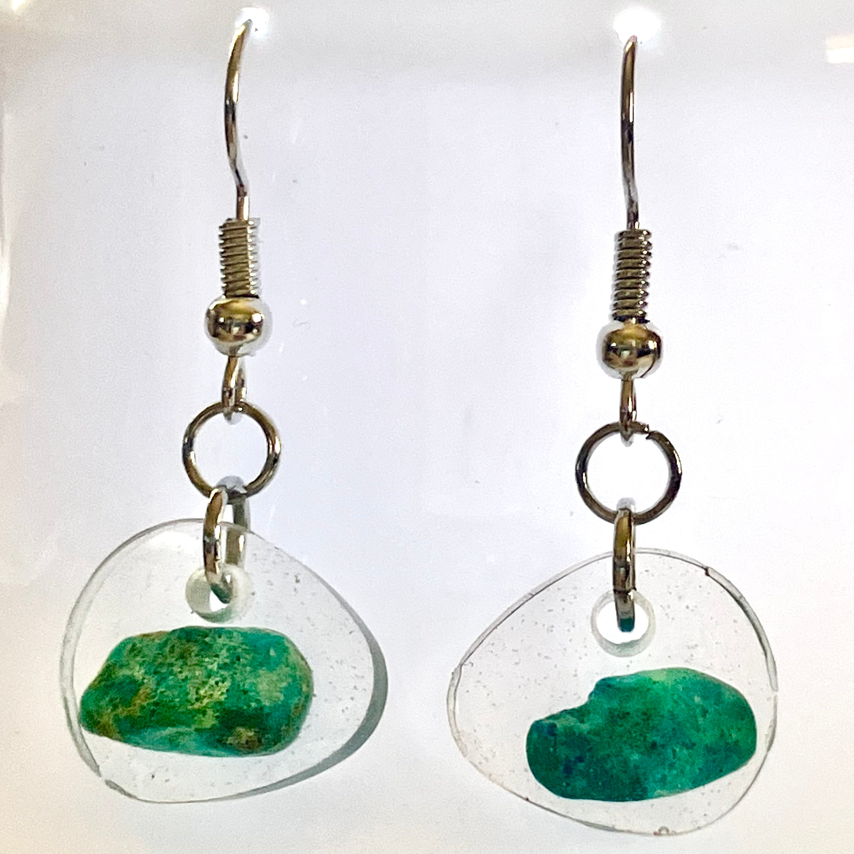 Earrings "Chrysocolla"