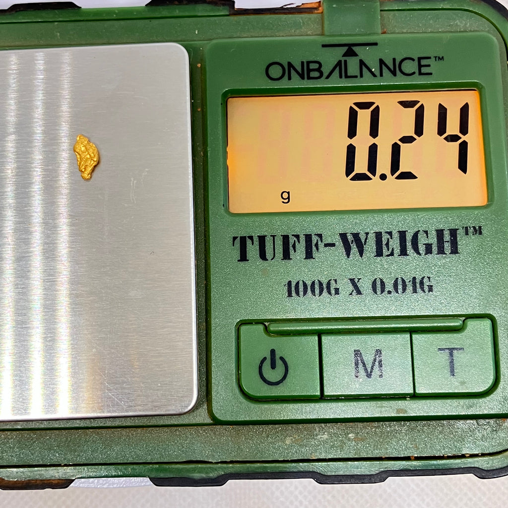 Genuine Natural Gold Nugget 0.24g