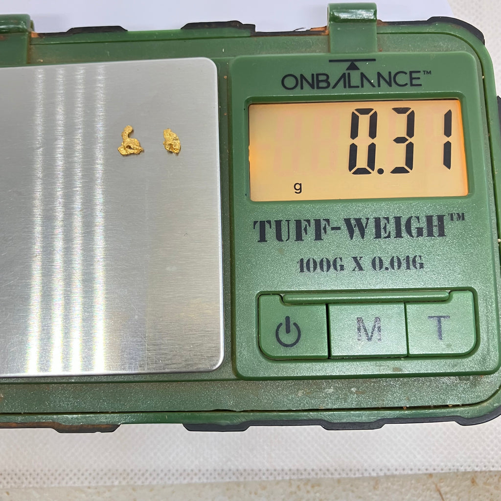 Genuine Natural Gold Nuggets 0.31g