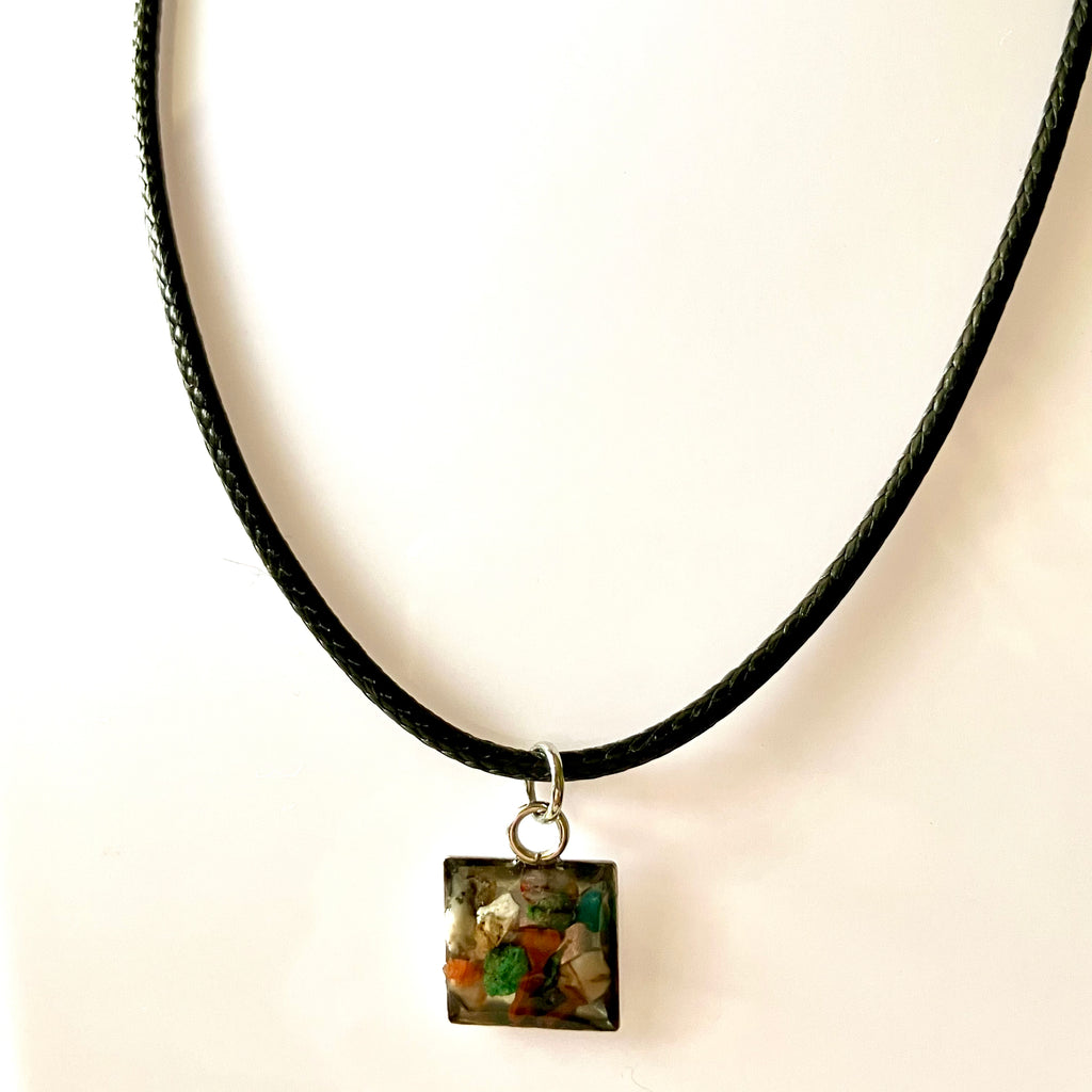 Necklace with Rock Chips