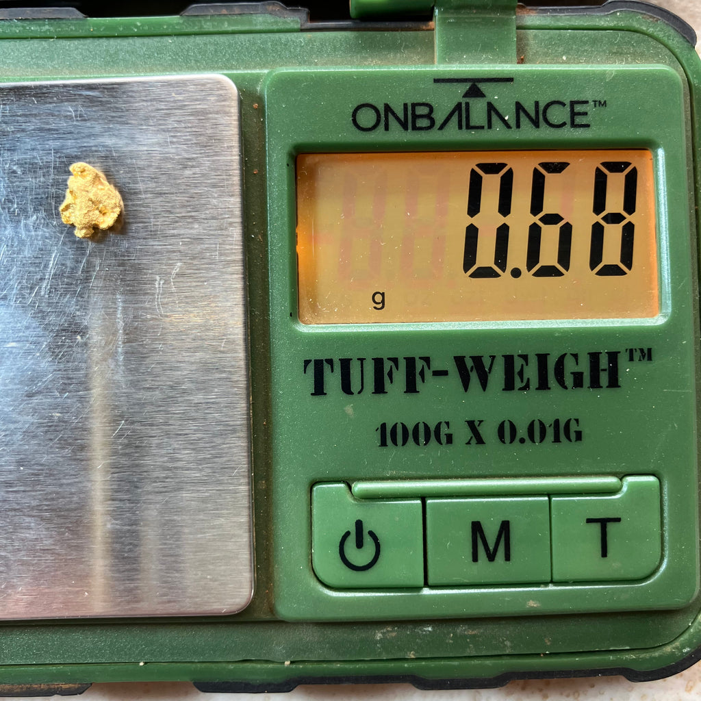 Genuine Natural Gold Nugget 0.68g