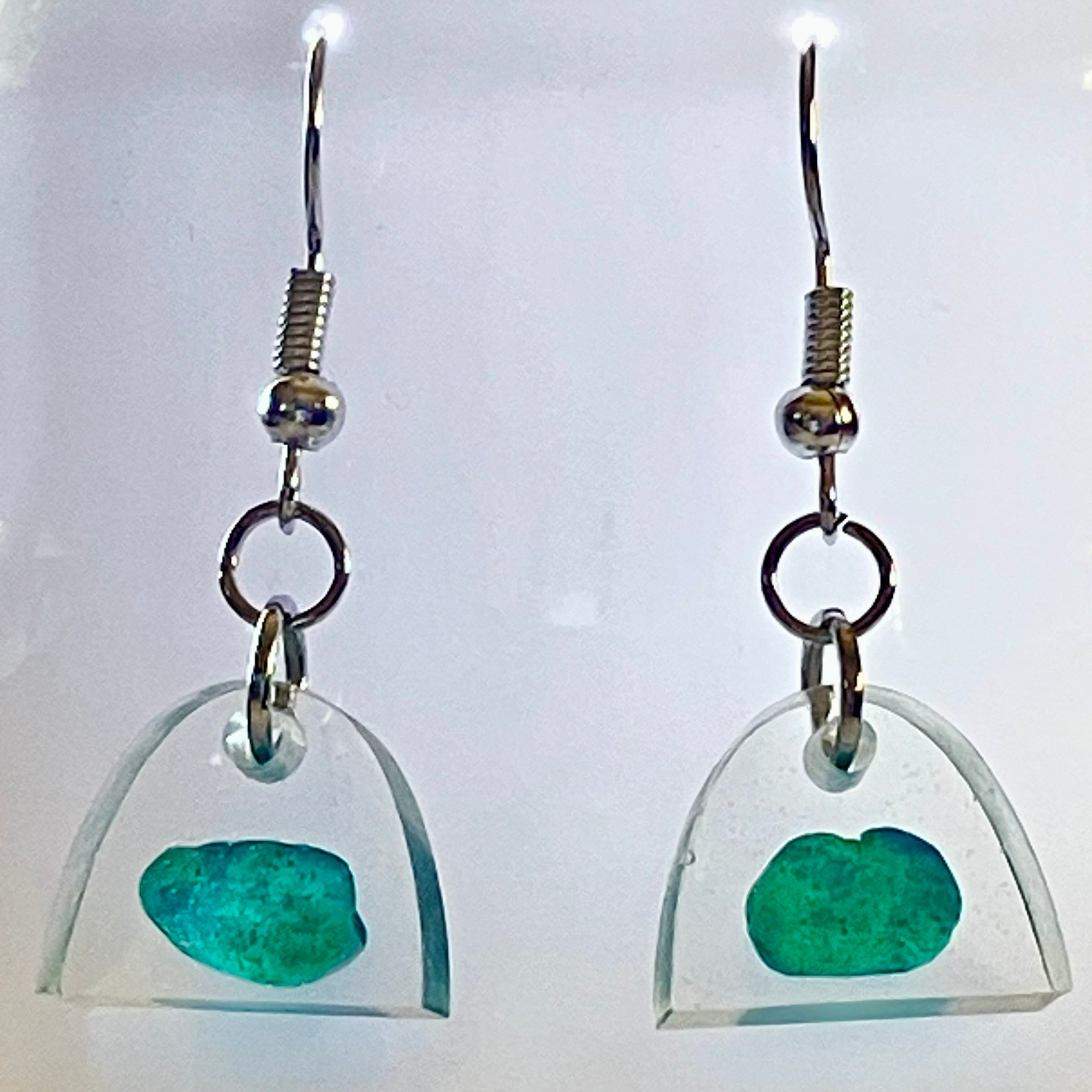 Earrings "Chrysocolla"