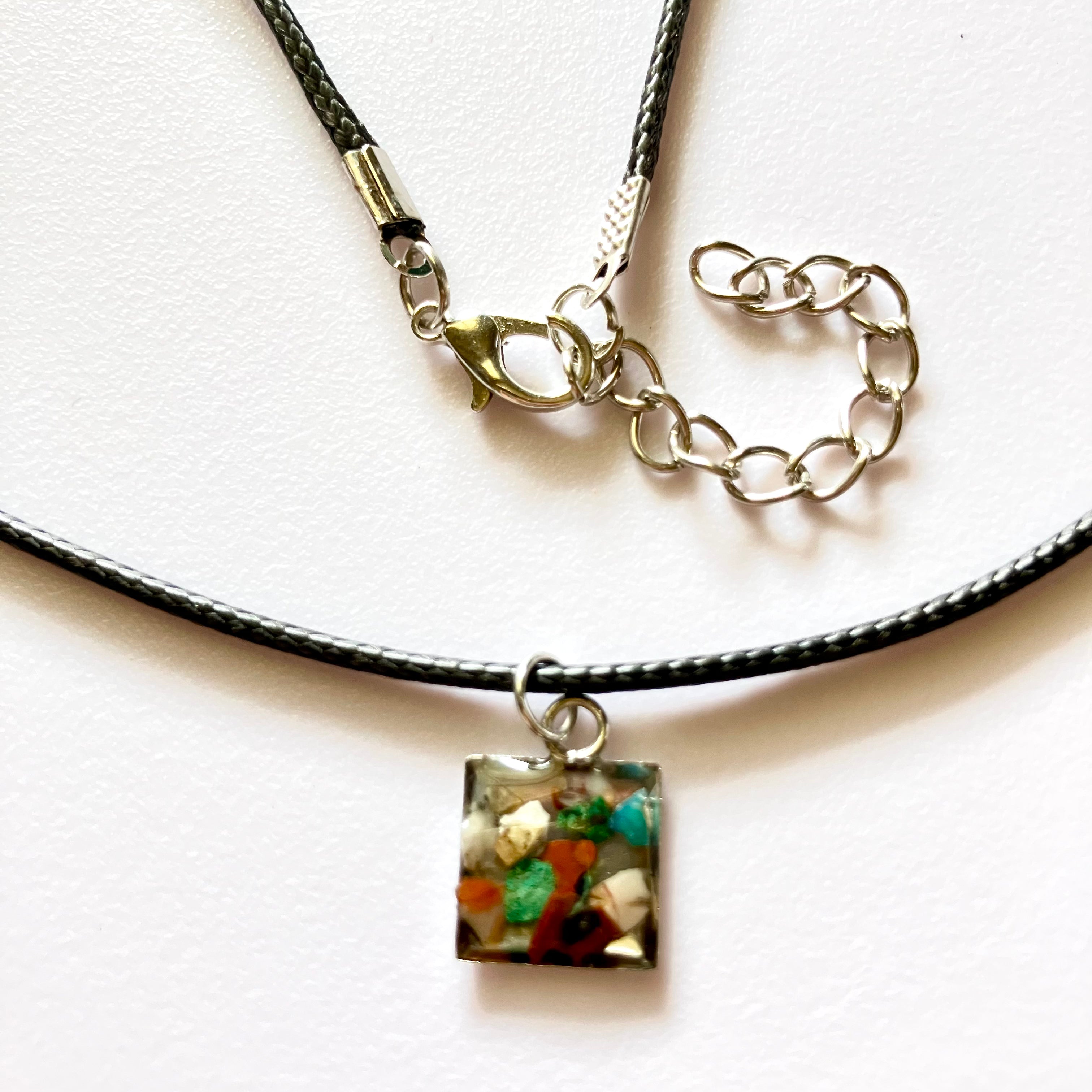 Necklace with Rock Chips