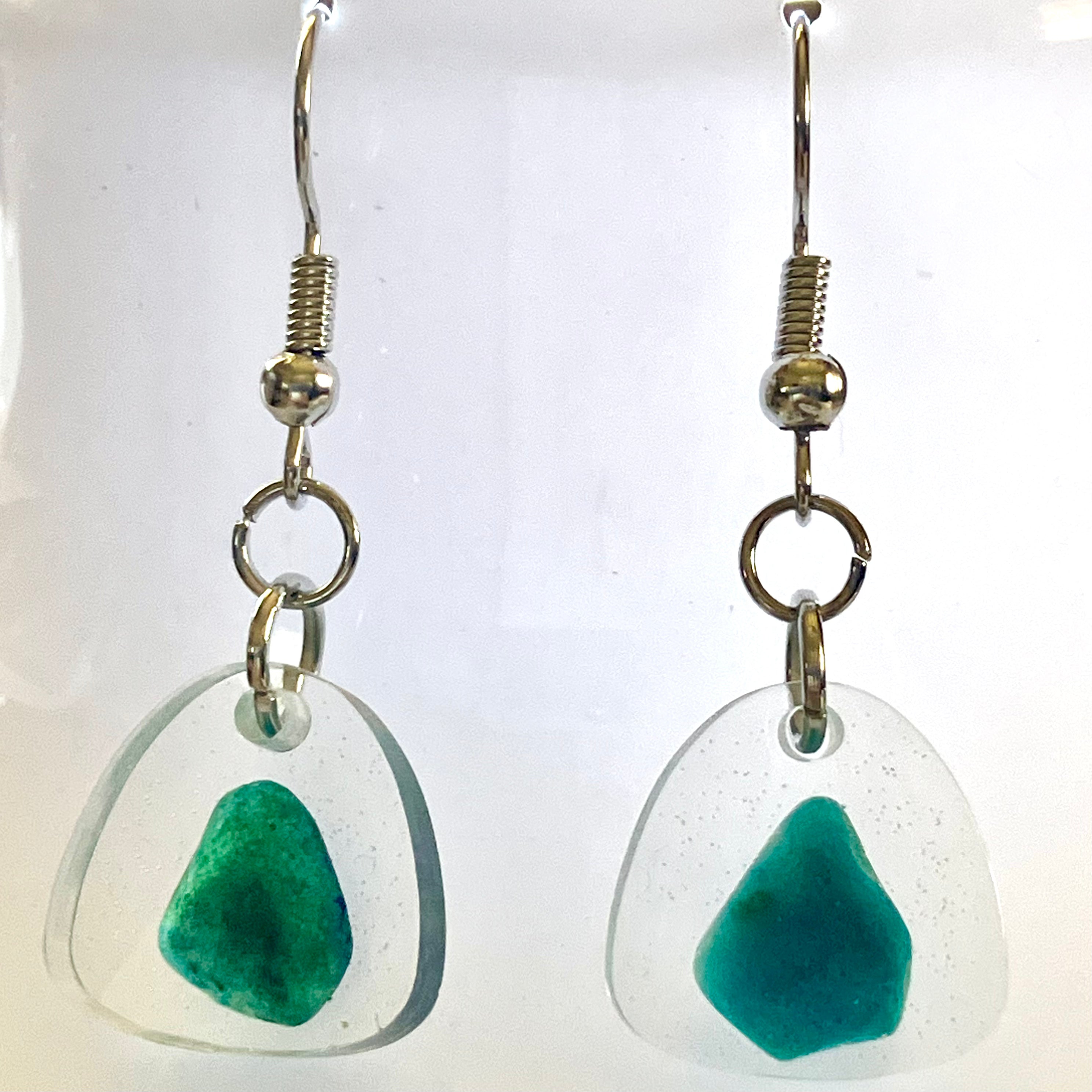 Earrings "Chrysocolla"